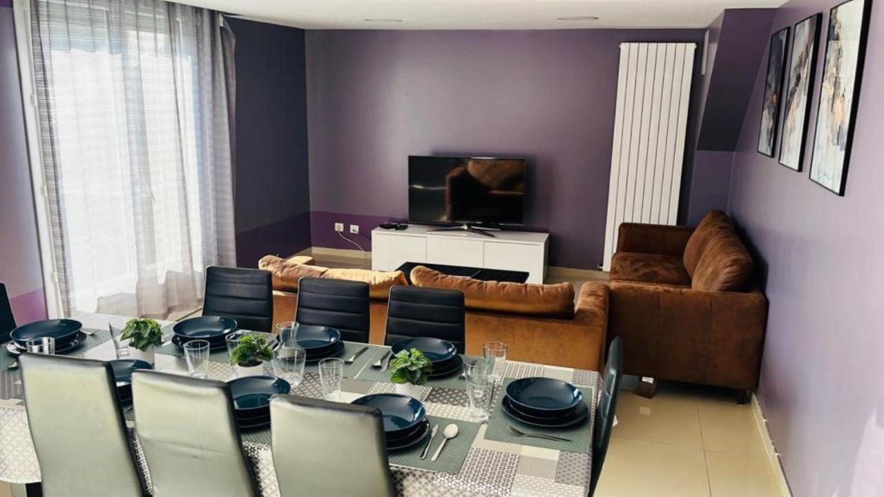 100M2 2 Chambres 8 Personnes - Grand Parking Et Terrasse Privee - Proche Cdg-Parc Expositions-Paris-Asterix-Disney Villepinte (Seine-Saint-Denis) Exterior foto