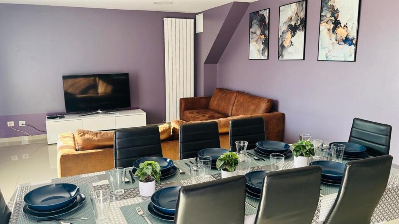 100M2 2 Chambres 8 Personnes - Grand Parking Et Terrasse Privee - Proche Cdg-Parc Expositions-Paris-Asterix-Disney Villepinte (Seine-Saint-Denis) Exterior foto